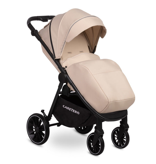 Caretero Agil buggy 0-4 jaar, verstelbare rugleuning en duwstang Latte