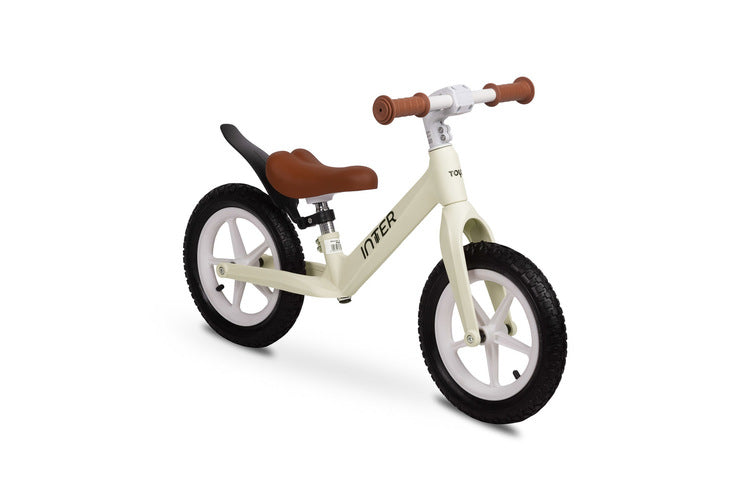 Toyz Inter loopfiets 3-6 jaar met EVA-wielen en verstelbaar zadel Creme