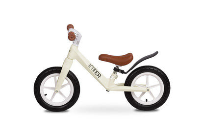 Toyz Inter loopfiets 3-6 jaar met EVA-wielen en verstelbaar zadel Creme