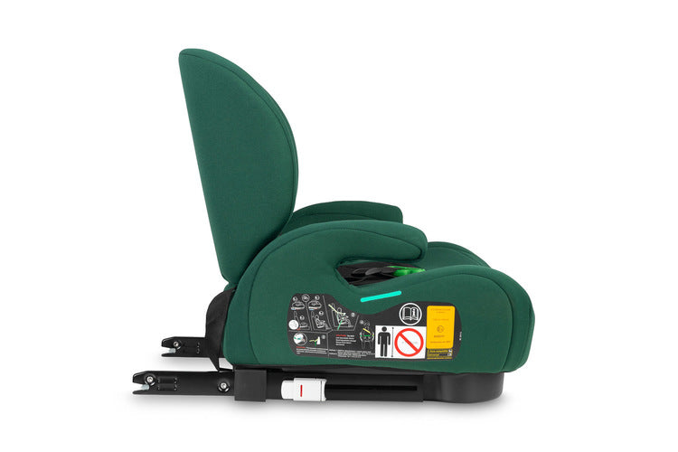 Caretero Irbis i-Size zitverhoger met verstelbare rugleuning 125-150 cm, ISOFIX Smaragdgroen