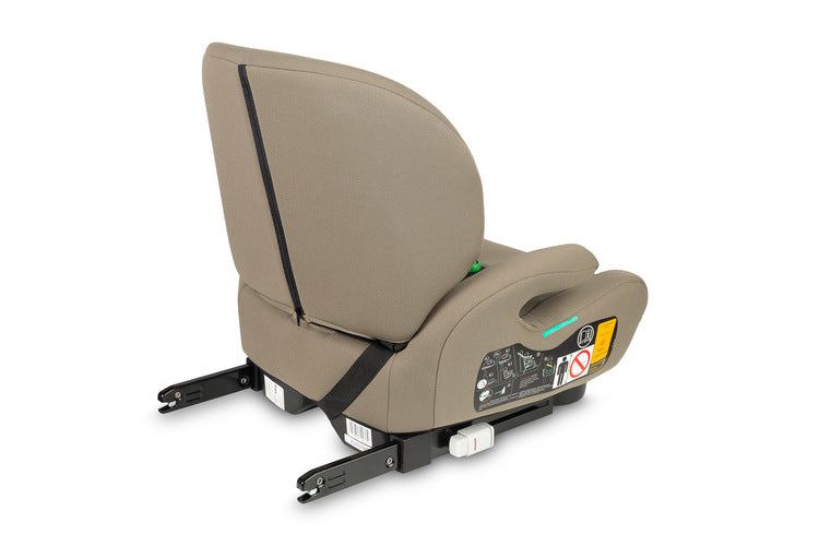 Caretero Irbis i-Size zitverhoger met verstelbare rugleuning 125-150 cm, ISOFIX Beige