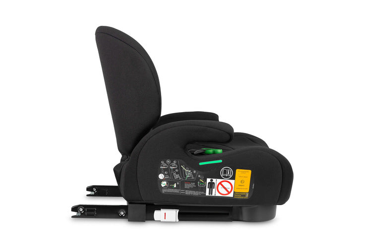 Caretero Irbis i-Size zitverhoger met verstelbare rugleuning 125-150 cm, ISOFIX Zwart