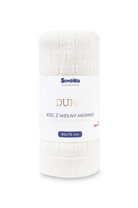 Sensillo babydeken 100% merinowol 90 x 75 cm, Duna reliëf Creme