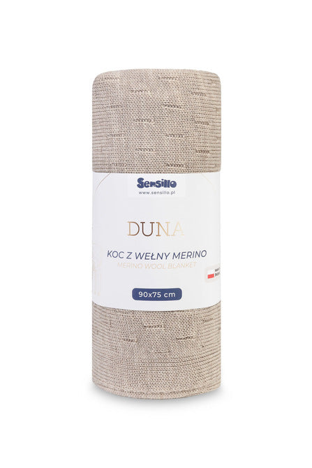 Sensillo babydeken 100% merinowol 90 x 75 cm, Duna reliëf Lichtbeige