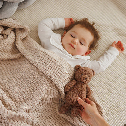 BabyOno 1647/03 – Katoenen gebreide deken – 100% biologisch katoen (GOTS) – 75×100 cm – 0m+