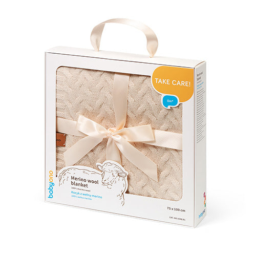BabyOno 1648/01 – Merino wollen babydeken – 100% natuurlijke merinowol – 75×100 cm – 0m+