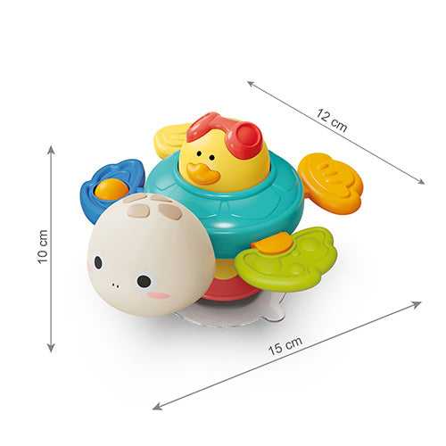 BabyOno 1584 – Sensory speelgoed met zuignap TURTLE – 6m+