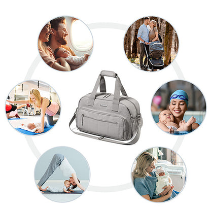 BabyOno 1650/02 – Reistas voor mama (en baby) – 40×20×25 cm – Grijs