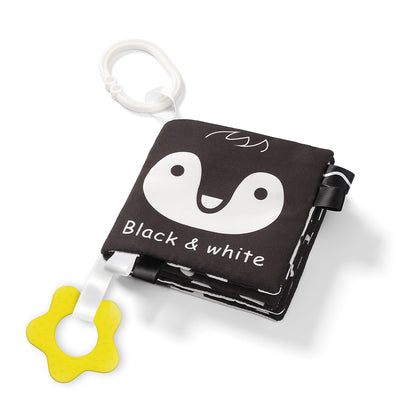 Black & White sensorisch babyboekje – contrastboek voor baby’s – dieren – 12 x 12 cm