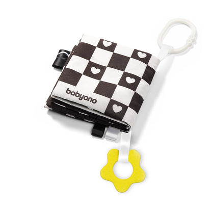 Black & White sensorisch babyboekje – contrastboek voor baby’s – dieren – 12 x 12 cm