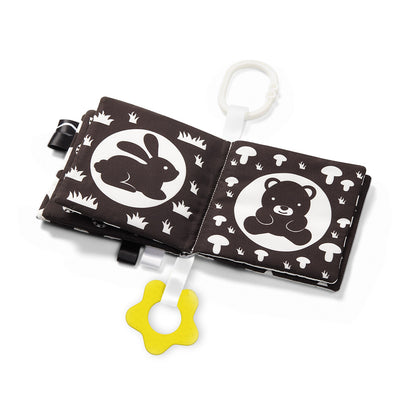 Black & White sensorisch babyboekje – contrastboek voor baby’s – dieren – 12 x 12 cm