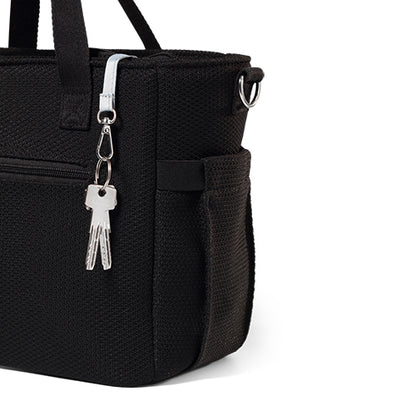CARMEN luiertas voor kinderwagen – zwarte mommy bag met verschoonmat – 9 vakken – stijlvolle verzorgingstas
