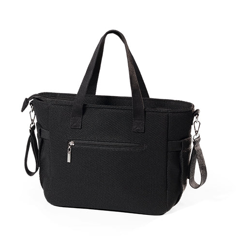 Babyono CARMEN luiertas voor kinderwagen – zwarte mommy bag met verschoonmat – 9 vakken – stijlvolle verzorgingstas