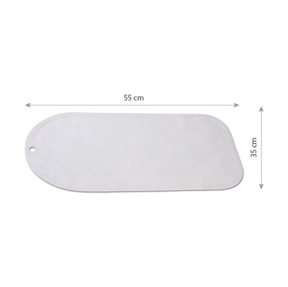 Antislip badmat 55x35 cm – badmat voor babybad en douche – wit – BPA vrij