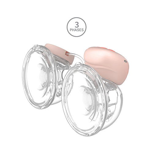 Babyono TWINNY dubbele draadloze borstkolf – handsfree elektrische borstkolf – wearable breast pump USB-C