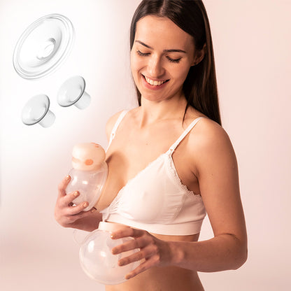 TWINNY dubbele draadloze borstkolf – handsfree elektrische borstkolf – wearable breast pump USB-C