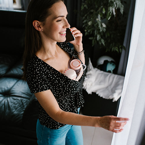 TWINNY dubbele draadloze borstkolf – handsfree elektrische borstkolf – wearable breast pump USB-C