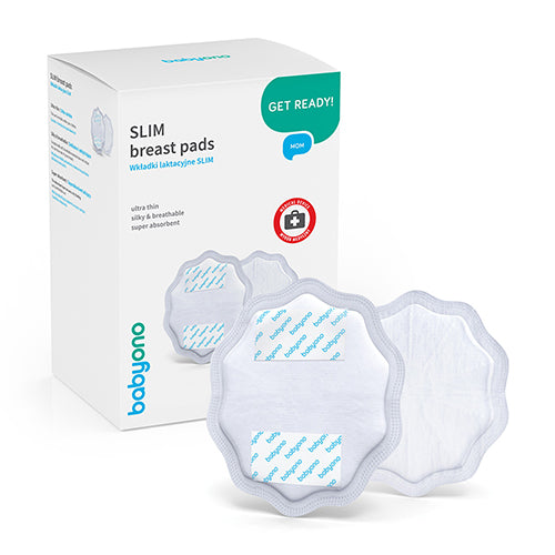 SLIM zoogcompressen 24 stuks – ultra dunne borstcompressen – wit – disposable breast pads