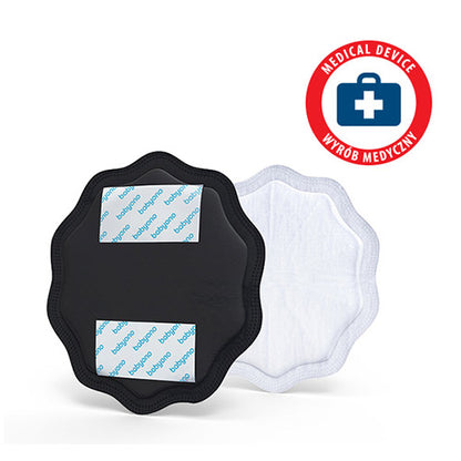 SLIM zoogcompressen 24 stuks – ultra dunne borstcompressen – zwart – disposable breast pads