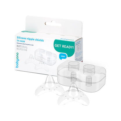Siliconen tepelhoedjes 15 mm – nipple shields voor borstvoeding – 2 stuks met bewaardoosje