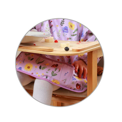 Longsleeve slabbetje GARDEN – waterproof slab met mouwen en opvangbak – 6m-2 jaar