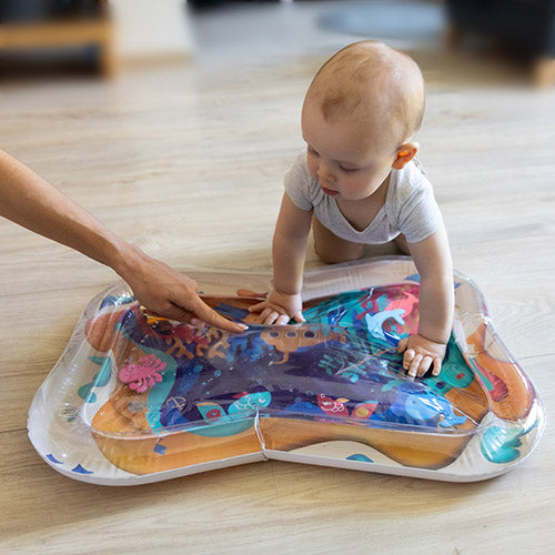 BabyOno 827 Water Speelmat voor Baby – Opblaasbare Sensorische Watermat – Tummy Time – Motorische Ontwikkeling – 66 × 50 cm