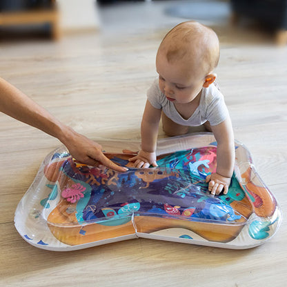 BabyOno 827 Water Speelmat voor Baby – Opblaasbare Sensorische Watermat – Tummy Time – Motorische Ontwikkeling – 66 × 50 cm