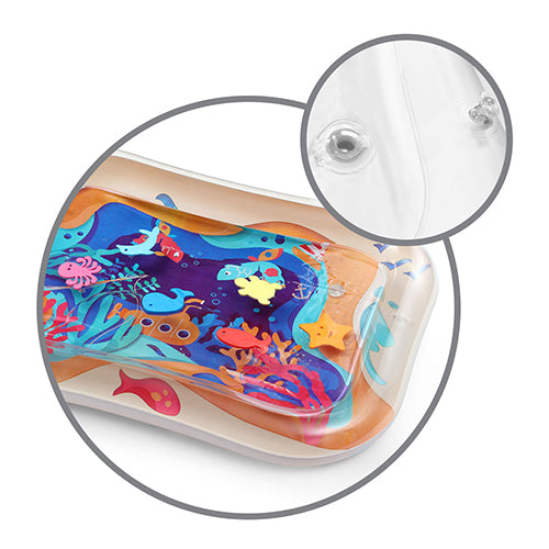 BabyOno opblaasbare sensorische watermat voor buikligtijd, 66x50 cm