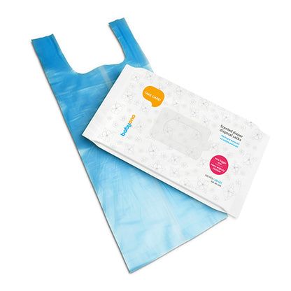 BabyOno 1052 – Geurige luierafvalzakjes – 100 stuks – Blauwe dispenser – Hygiënisch