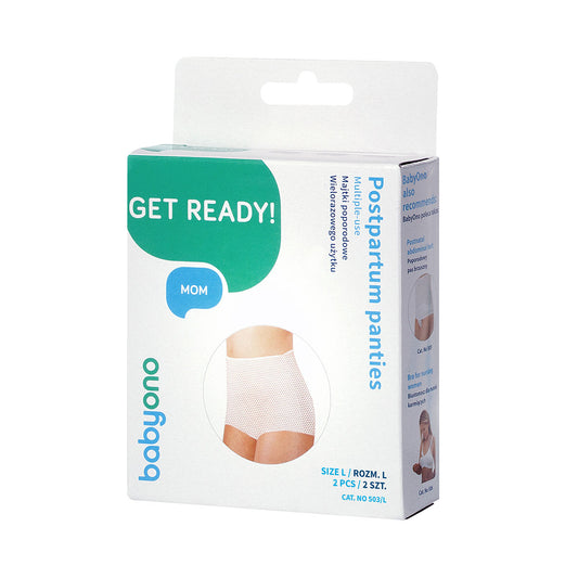 BabyOno wasbare postpartum netbroekjes, maat L, 2 stuks