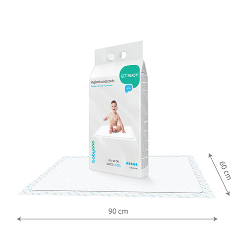 BabyOno Wegwerp Verschoonmatjes 60×90 cm – 10 stuks