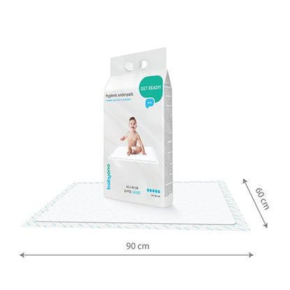 BabyOno Wegwerp Verschoonmatjes 60×90 cm – 10 stuks