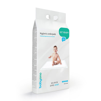 BabyOno Wegwerp Verschoonmatjes 60×90 cm – 10 stuks