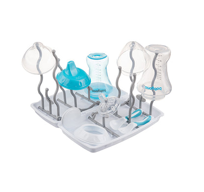 BabyOno 1071/01 – Universeel flessen­droogrek – Opvouwbaar – 12 pennen – BPA-vrij
