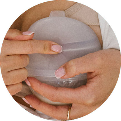 BabyOno 1400 – Borstmelk-collector & handkolf “MILK ME!” – Hands-free, discreet & compact