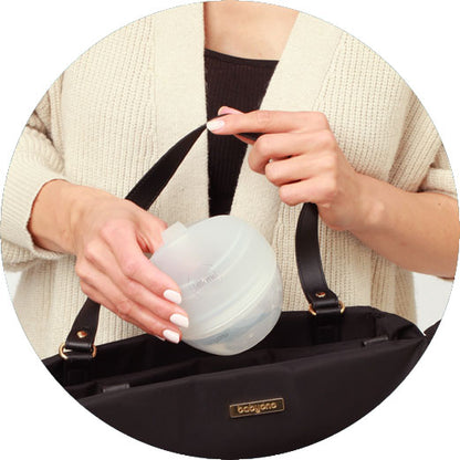 BabyOno 1400 – Borstmelk-collector & handkolf “MILK ME!” – Hands-free, discreet & compact