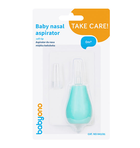 BabyOno 043/01 – Baby neusaspirator (mint) – Hygiënisch & zacht – 0m+