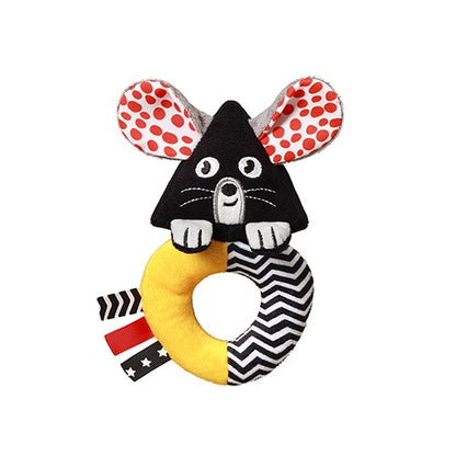 Rammelaar MOUSE met krulstaartje en lusjes