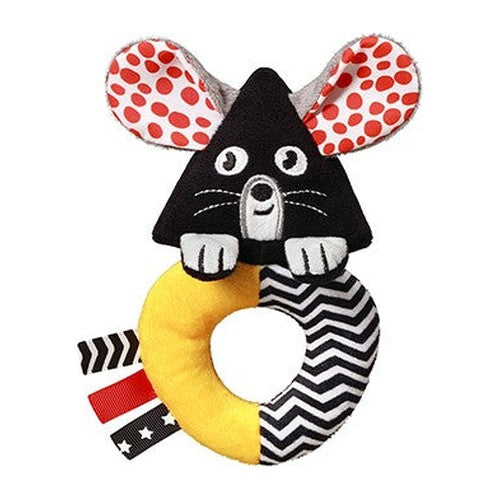 Rammelaar MOUSE met krulstaartje en lusjes