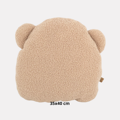 Sierkussen Beer – Kussentje - Teddy Bouclé – 35×40 cm – Beige
