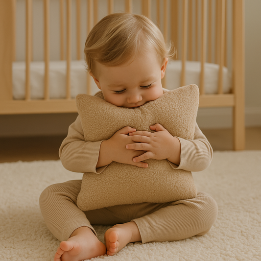 Sierkussen Vierkant – Kussentje - Teddy Bouclé – 40×40 cm – Beige