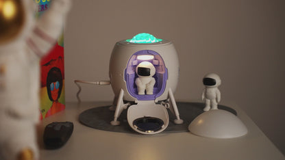 XO CF38 – LED star projector &amp; night light with Bluetooth speaker – White