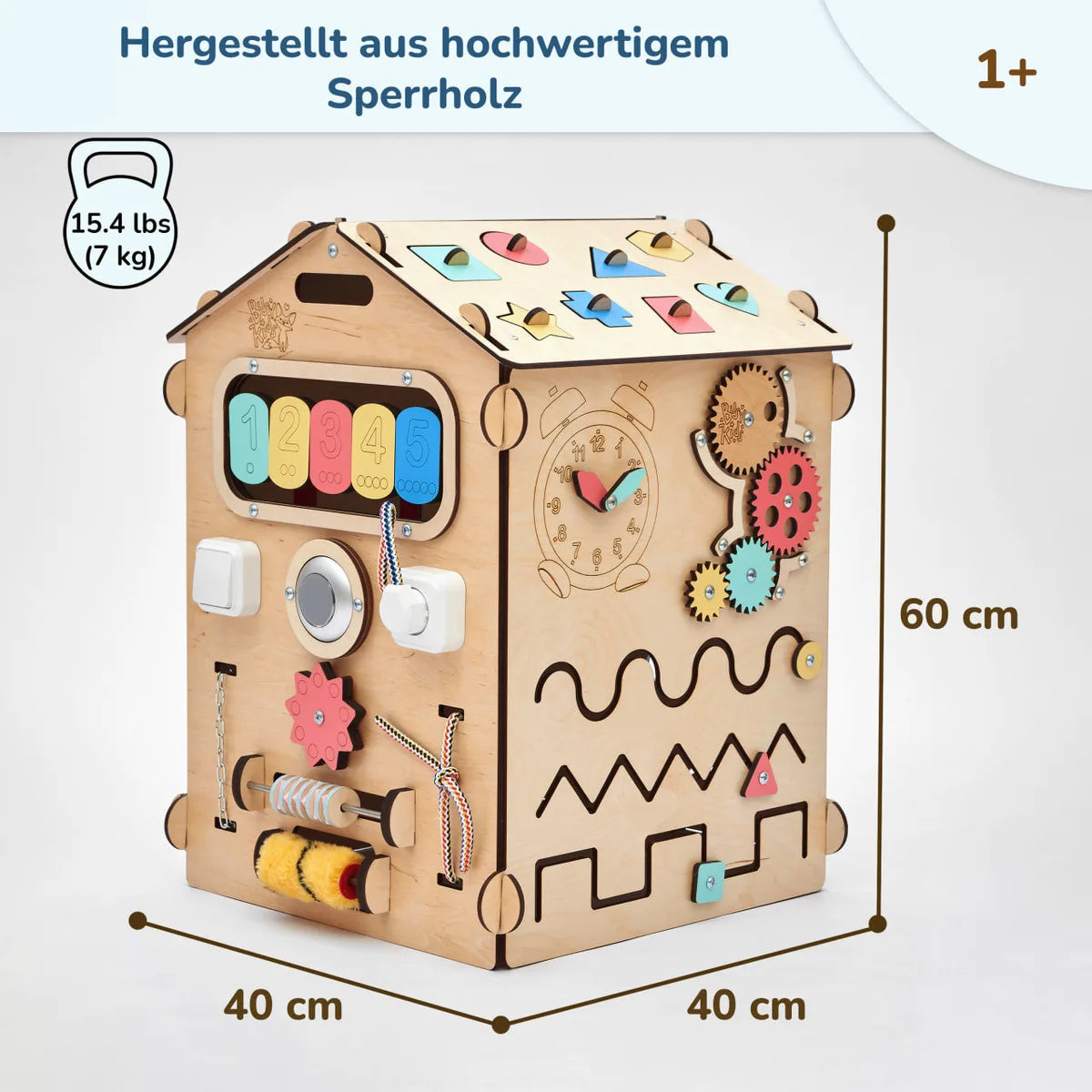 Speelhuis met 6 activiteitenborden, Natura - 3