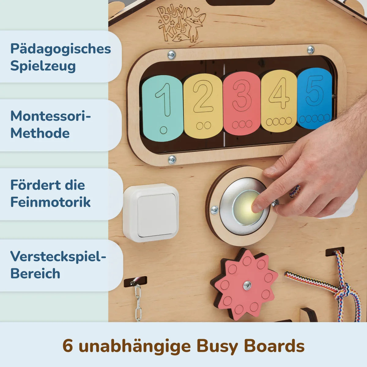 Speelhuis met 6 activiteitenborden, Natura - 5
