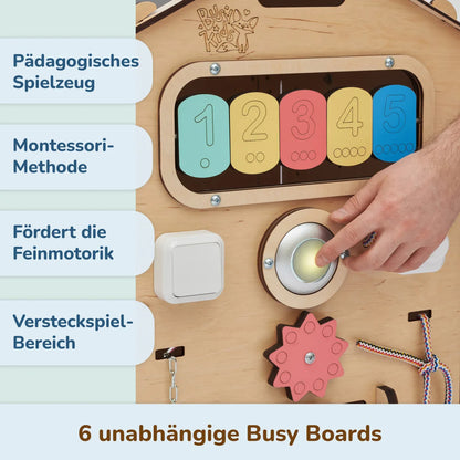 Speelhuis met 6 activiteitenborden, Natura - 5