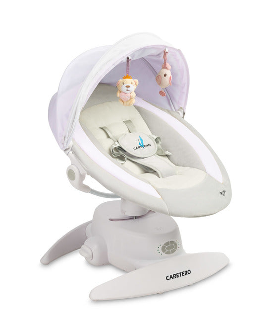 Caretero Opti elektrische babyschommel 360° met muskietennet, 0-12 maanden