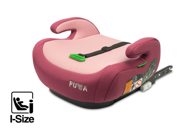 Caretero Puma i-Size zitverhoger 125-150 cm met ISOFIX Oudroze