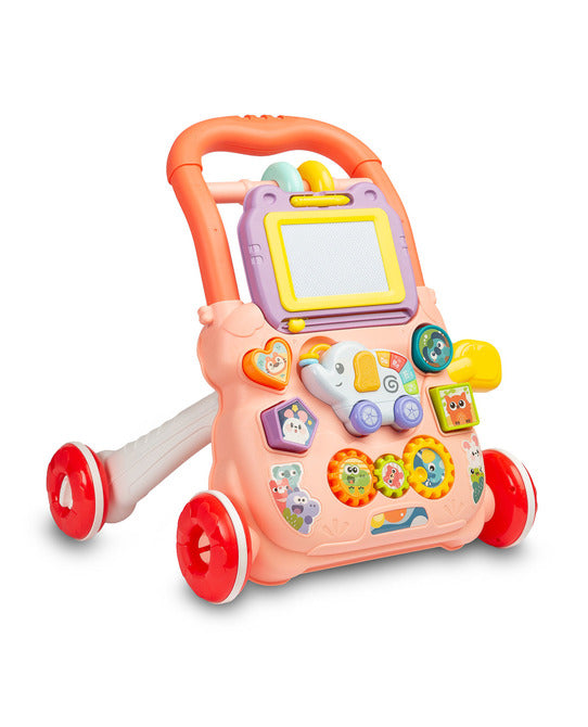 Toyz Zoo interactieve loopwagen met tekenbord en muziek, 12m+ Roze