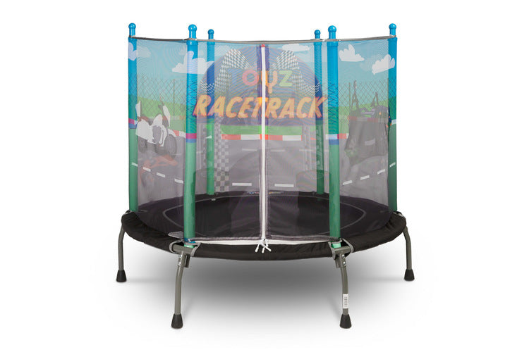 Toyz Race kindertrampoline 128 cm met veiligheidsnet, 3-6 jaar
