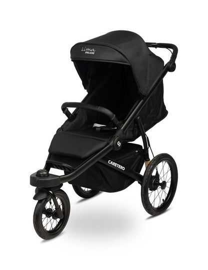 Caretero Lima Deluxe kinderwagen met luchtbanden en ligstand, 6 maanden - 4 jaar